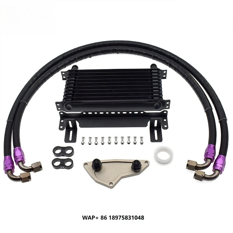 

SK CUSTOM 10 Row Engine Oil Cooling Radiator Kit for N54 N55 Oil Cooling System With AN8 Nylon Hose