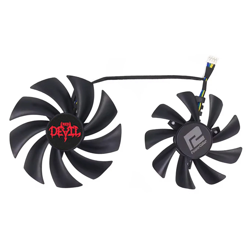 R​X6800 RX6800XT RX6700XT RX6900XT Video Card Fan For PowerColor RX 6800 6800XT Red Dragon 6700XT 6900XT Red Devil Cooling Fan