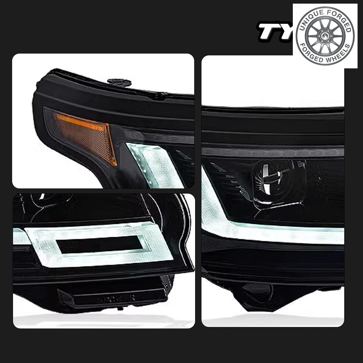 

BC Car Headlights For Range 2013-2022 Upgraded LED Headlamps Dynamic Turn Signal Lamp Brake DRL Car Accsori