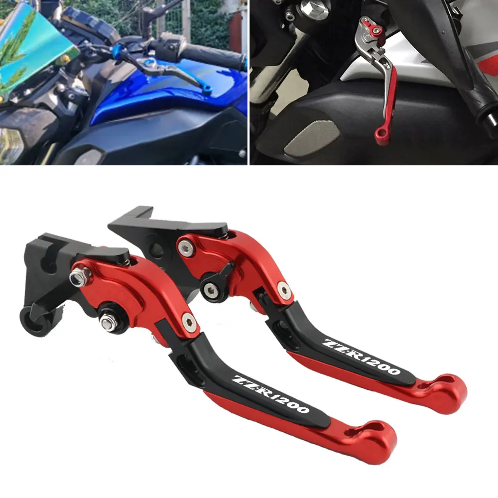 

For Kawasaki ZZR1200 2002 2003 2004 2005 Extendable Brake Clutch Lever Set Motorcycle Folding CNC Aluminum Handle Levers