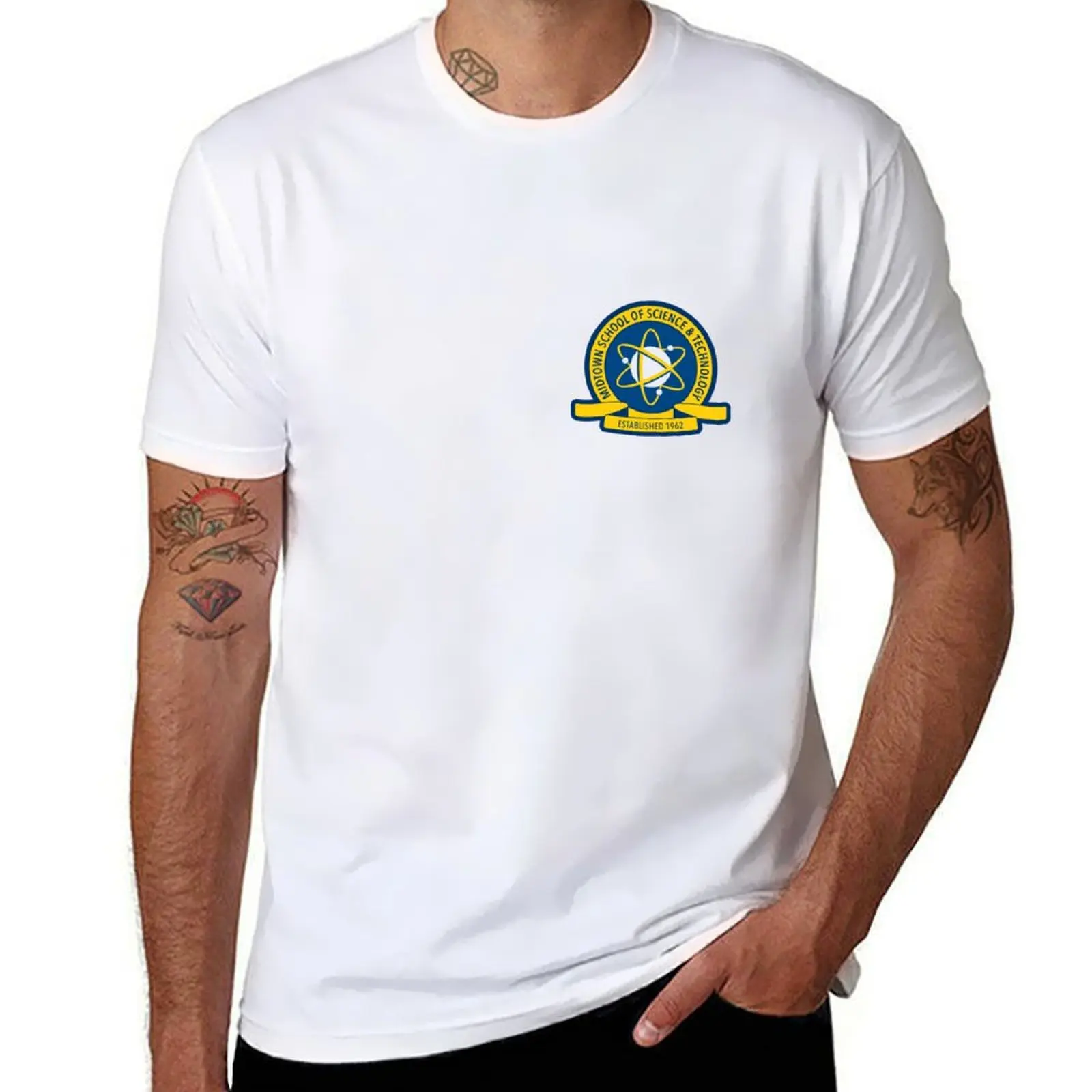 

Midtown School of Science and Technology Emblem T-Shirt man t shirts for men casual printed t shirts for man T-Shirt