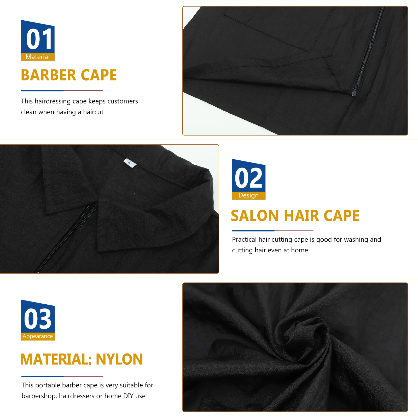 

Waterproof Hair Dye Short Sleeve Clothes Comfortable Simple Design For Men Women Black L Turn-Down Collar Durable