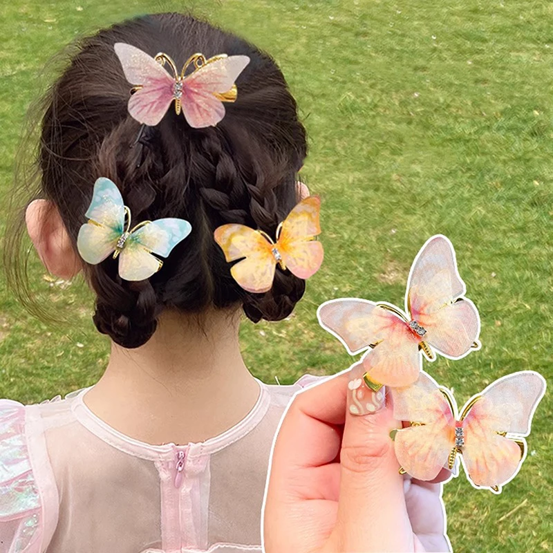 1 pc Frauen Mädchen Schmetterling Haarnadeln Mädchen Haars pangen Haars pangen süßes Haar Ornament Kopf bedeckung Mode Haarschmuck