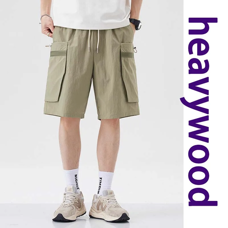 

Men's High End Outdoor Polyester Washed Cargo Pants 2025 Summer Loose Comfortable Multi-pocket Casual Shorts Plus Size 4XL