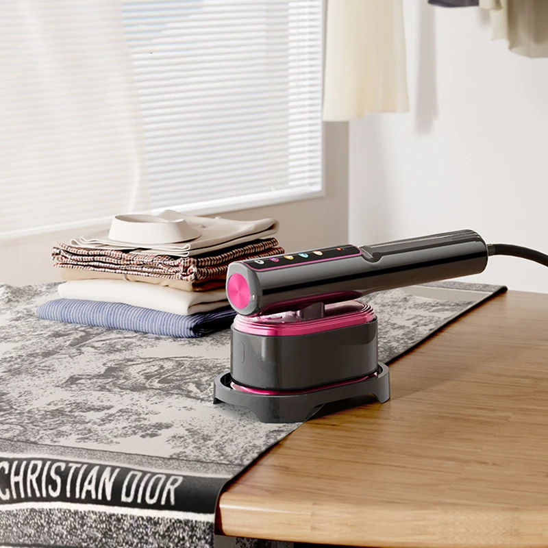 110V-220V 휴대용 스팀 다리미 접이식 의류 스티머 1200W 파워 휴대용 5단계 스팀 터치 스크린 회전식 전기 다리미