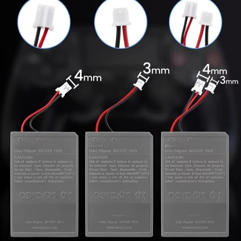 3.65V 1000mAh Battery Pack Replacement for Sony PS4 Pro Slim Bluetooth Dual Shock Controller Second Generation High-Performance