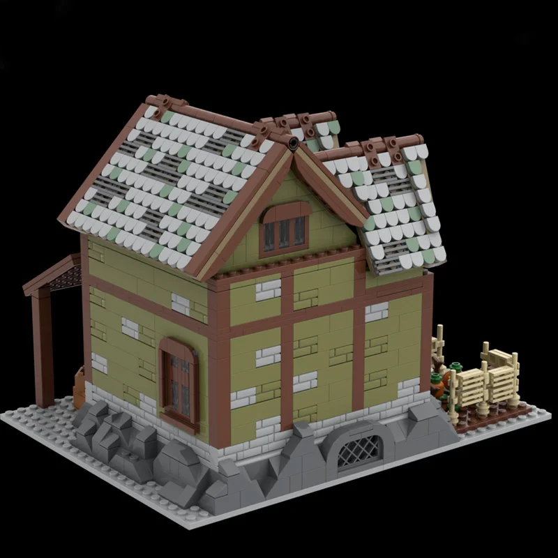 1681PCS MOC Agricoltori Casa Castello modulare Blocchi di costruzione FAI DA TE Campagna rurale Cottage Architettura Giocattolo di assemblaggio educativo