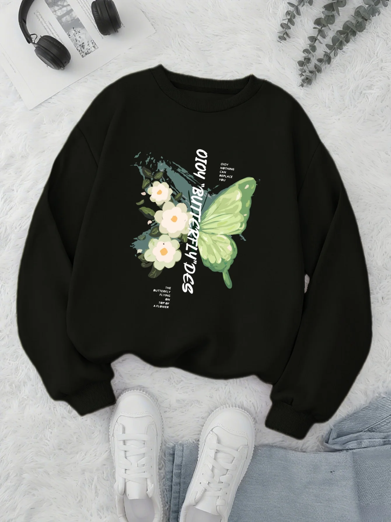 Nieuw Een sweatshirt met capuchon en lange mouwen voor dames Losse versie met geometrisch patroon voor herfst en winter voor vrijetijdsactiviteiten