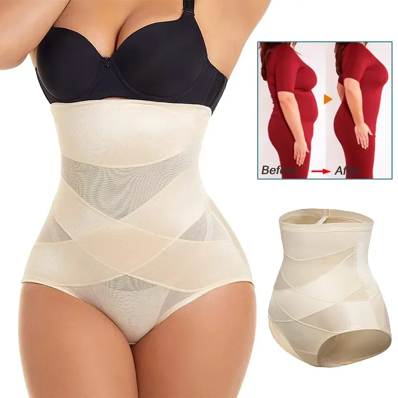 Women High Waist trainer Panties Postpartum Body Shaper Slimming belt Shapewear Women Sheath control Underwear Panty Butt Lifter