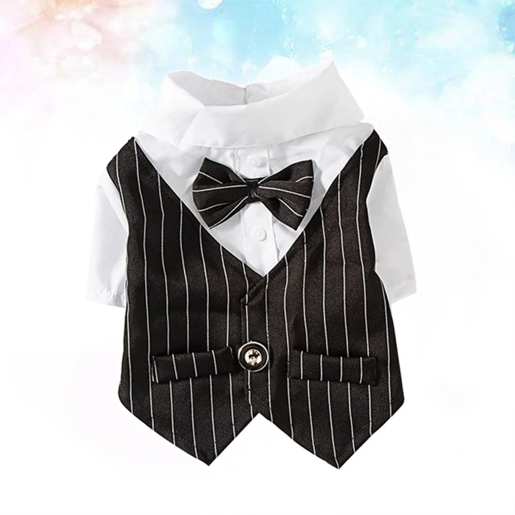 

Dog Suit Dress Black Size Xs Gentleman Style Party Clothes Wedding Birthday Photo Pet Suit Costume Party Dog Dress