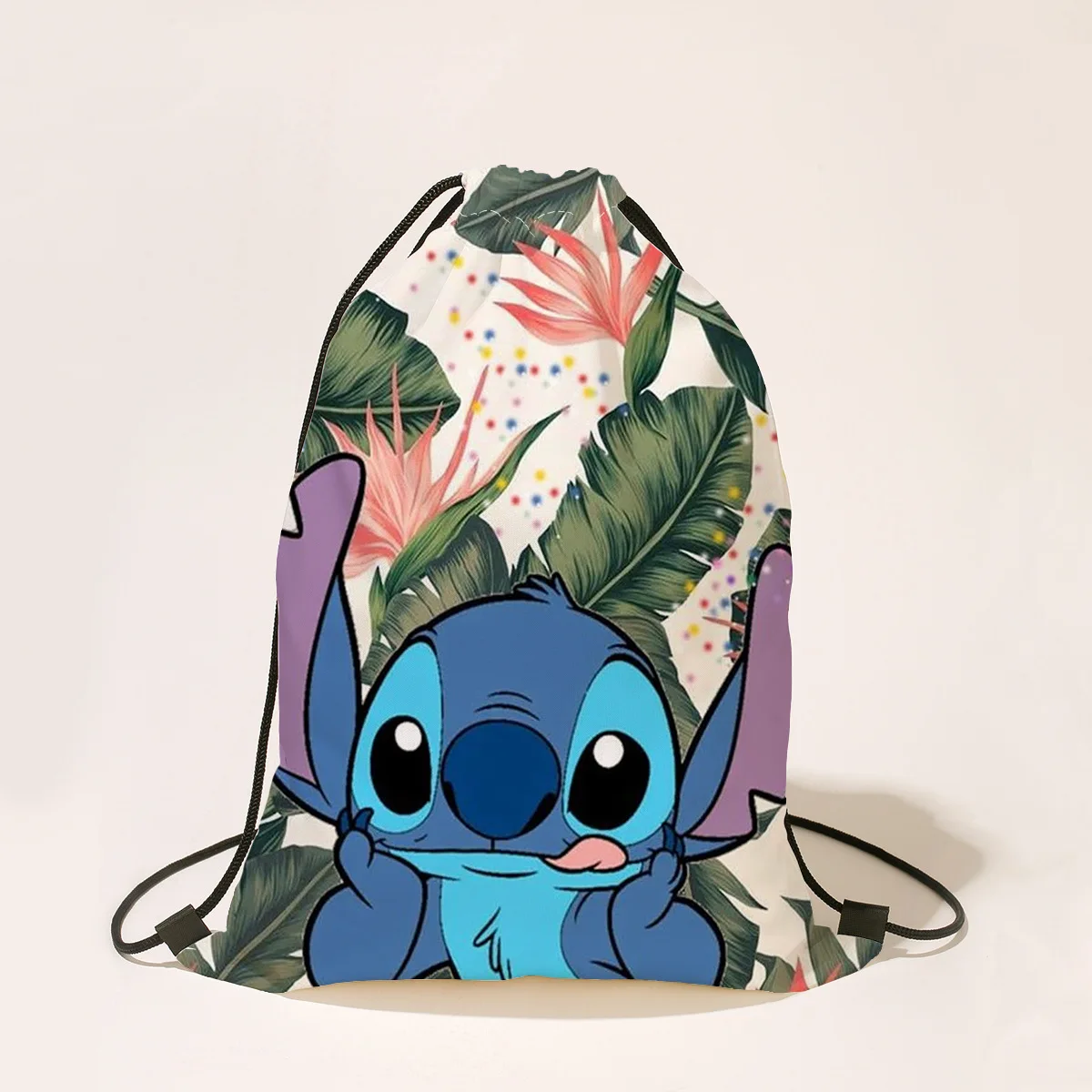 Disney-Trousse de maquillage imprimée Anime Stitch pour femme, mini trousse à cosmétiques, pocommuniste de dessin animé mignonnes, motif