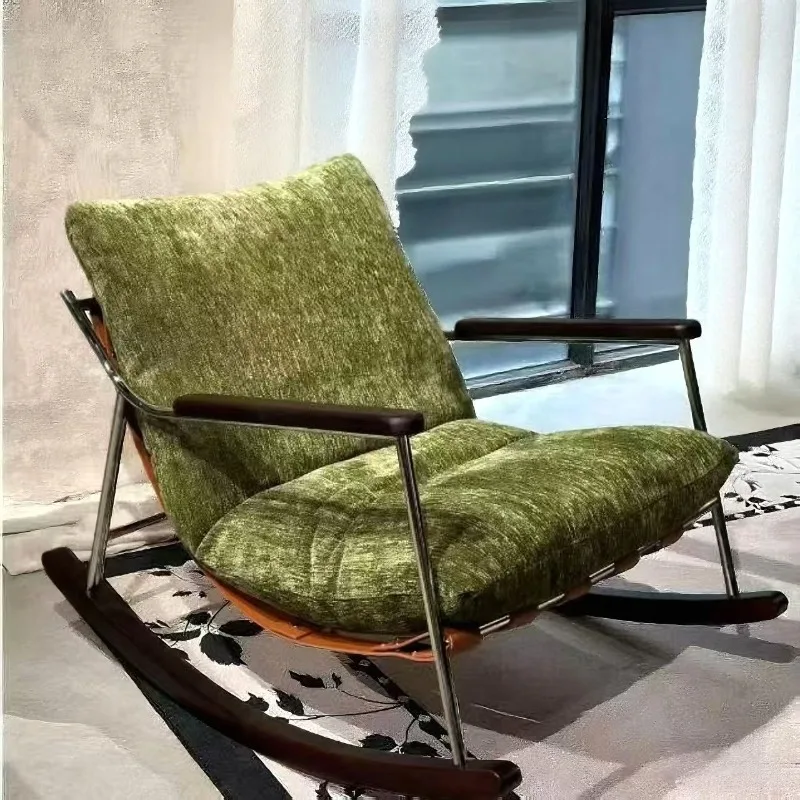 

Rocking chair, adult recliner, balcony, home single lounge chair, living room, light luxury leisure chair, lazy sofa chair
