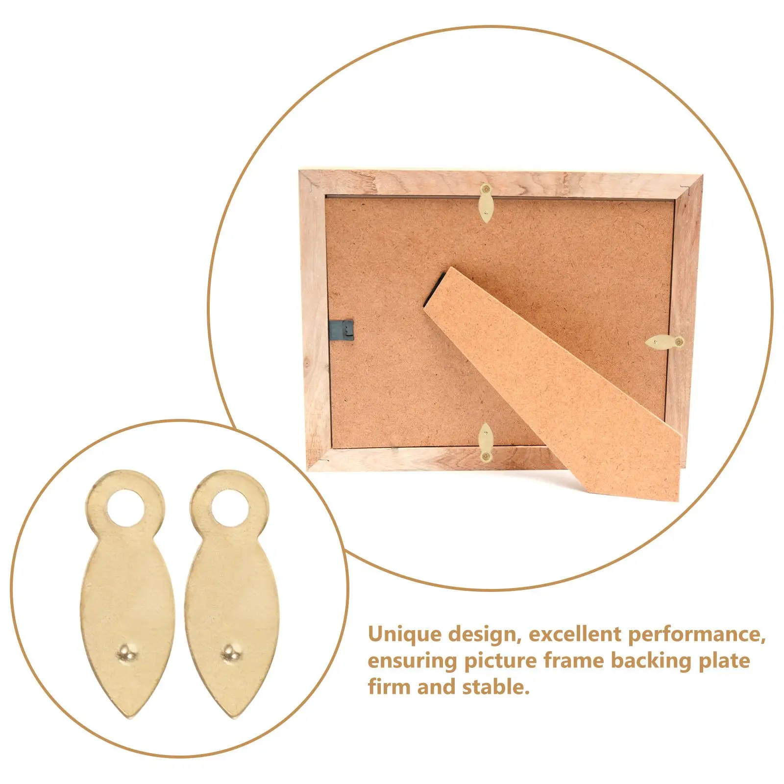 100 Pcs Picture Frame Backing Clips Metal Fasteners Heavy Duty Small Size Easy Use Photo Supplies Framing Accessories