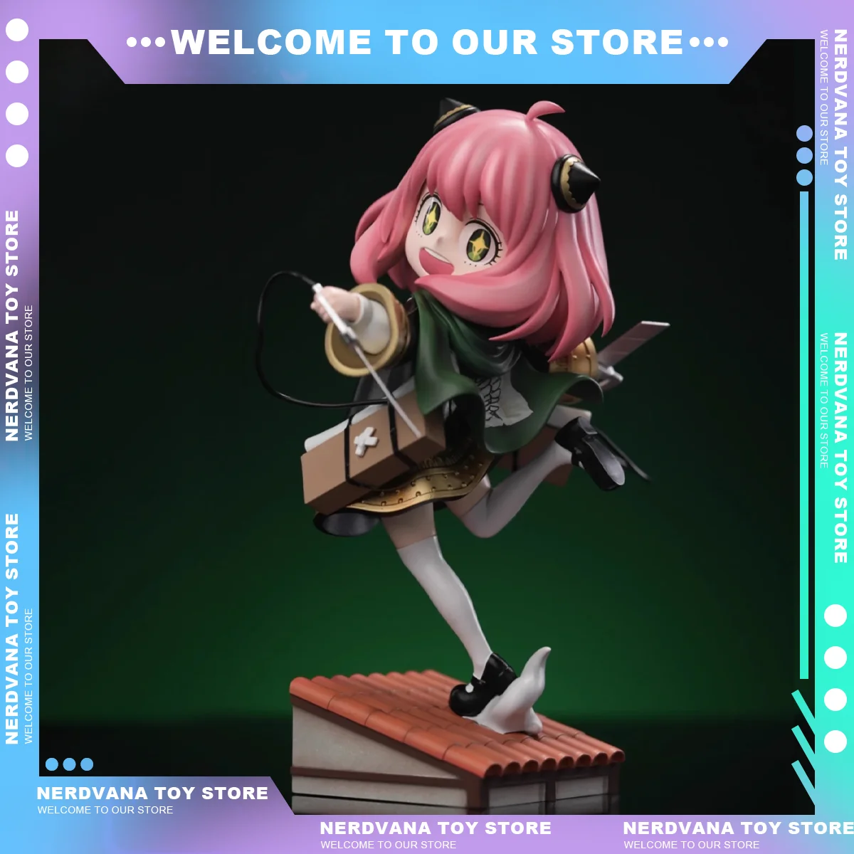 Presale SPYxFAMILY Anime Figure Cos Commander Attack on Titan Figurine Anya Forger Statue Desk Decoration Christmas Gifts Toys