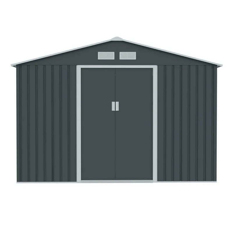 8\' x 6\' Outdoor Padlockable Steel Storage Shed garden buildings metal shed for garden