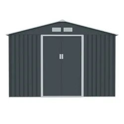 8' x 6' Outdoor Padlockable Steel Storage Shed garden buildings metal shed for garden