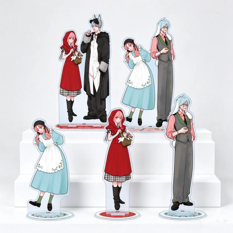 A Sign of Affection Manga Character Acrylic Figure Stand Two‑Sided Printed Model Plate Desktop Ornament Fan Collection Keychain