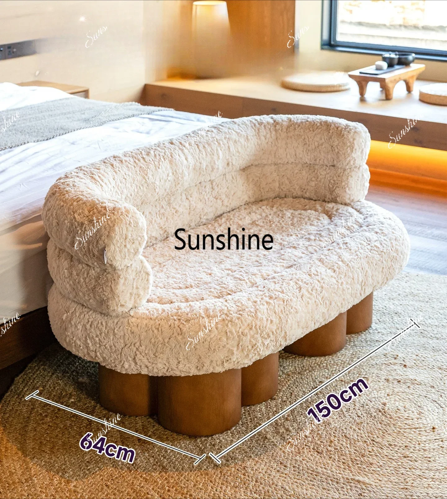 Cloakroom changing stool double master bedroom bedside small sofaT*