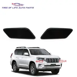 Front Bumper Headlight Headlamp Washer Jet Spray Nozzle Cover Cap For TOYOTA LAND CRUISER PRADO 150 LC150 2017 2018 2019 2020