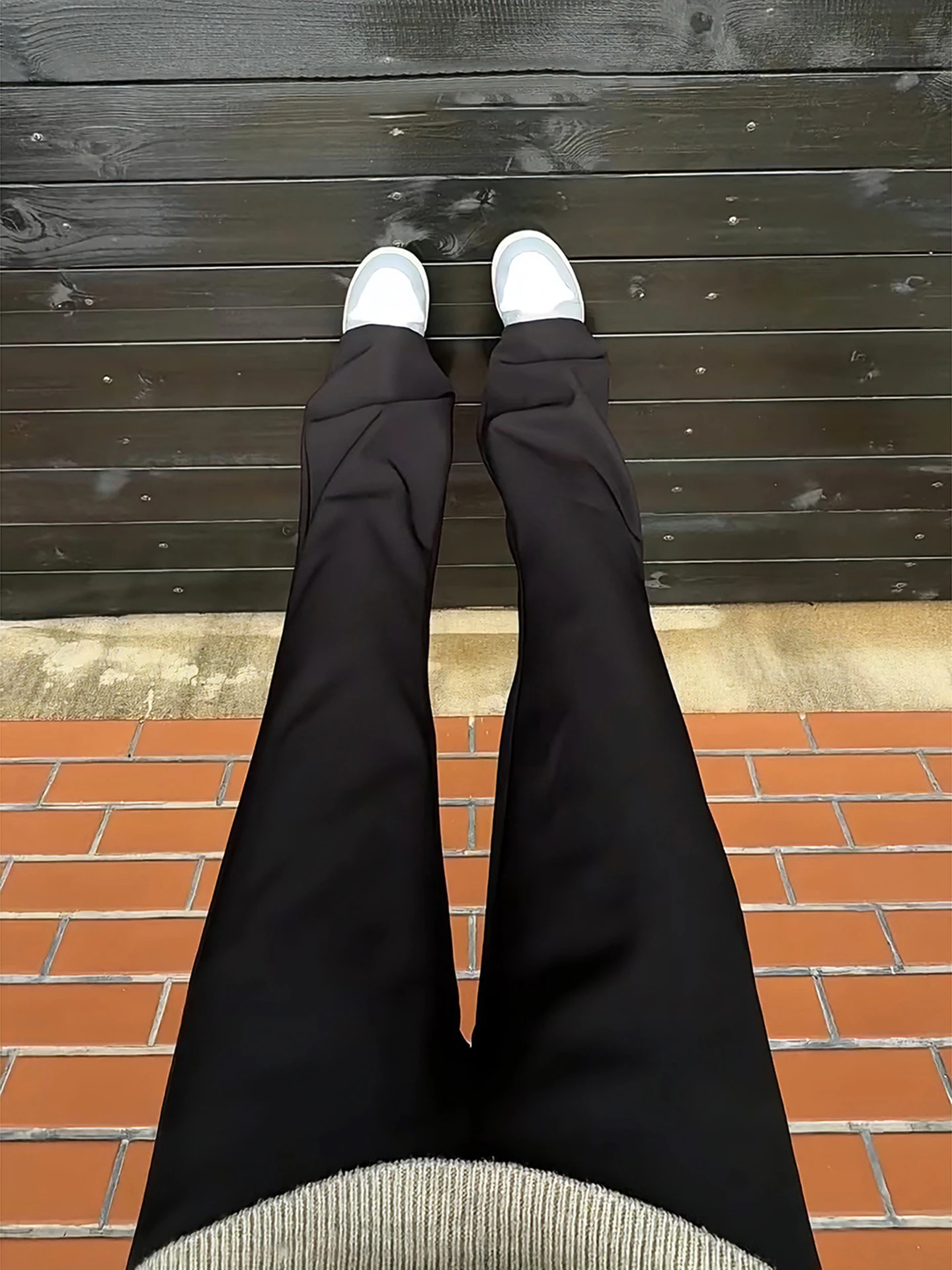 Bla High Waist Flared Straight Leg Casual Trousers Men's Spring Summer Loose Fit Long Pants Faionable Comfortable Breathable