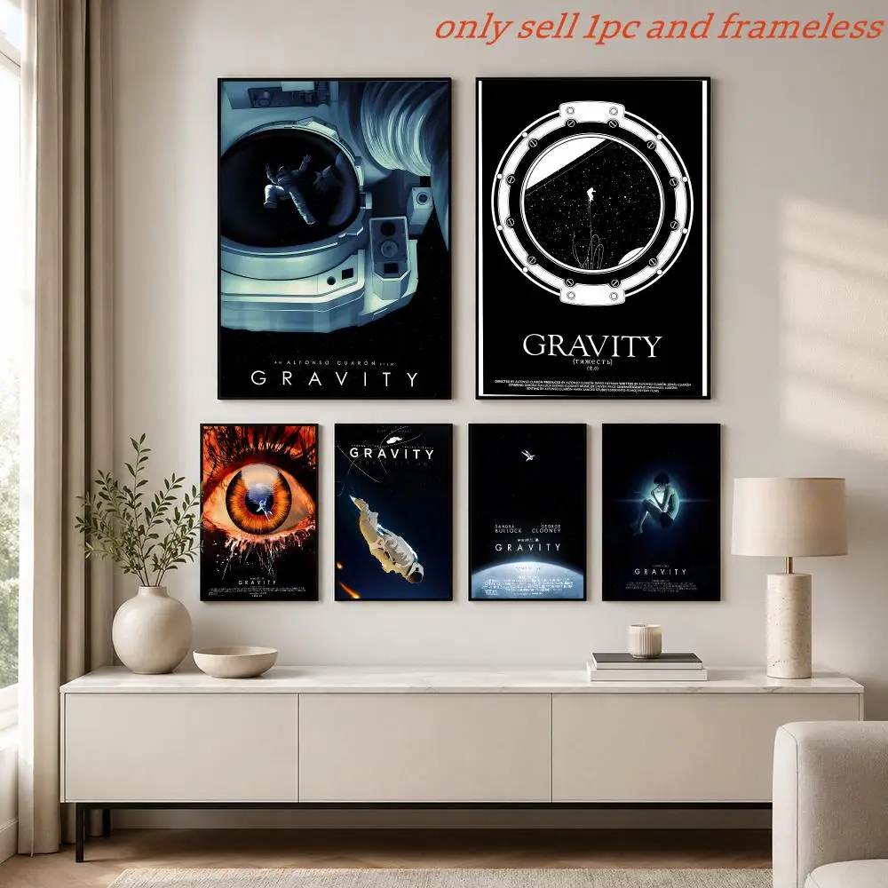 Classic Film G-Gravity Poster Painting Prints Wall Art Picture Film Room Home Bar Cafe Decor Mural