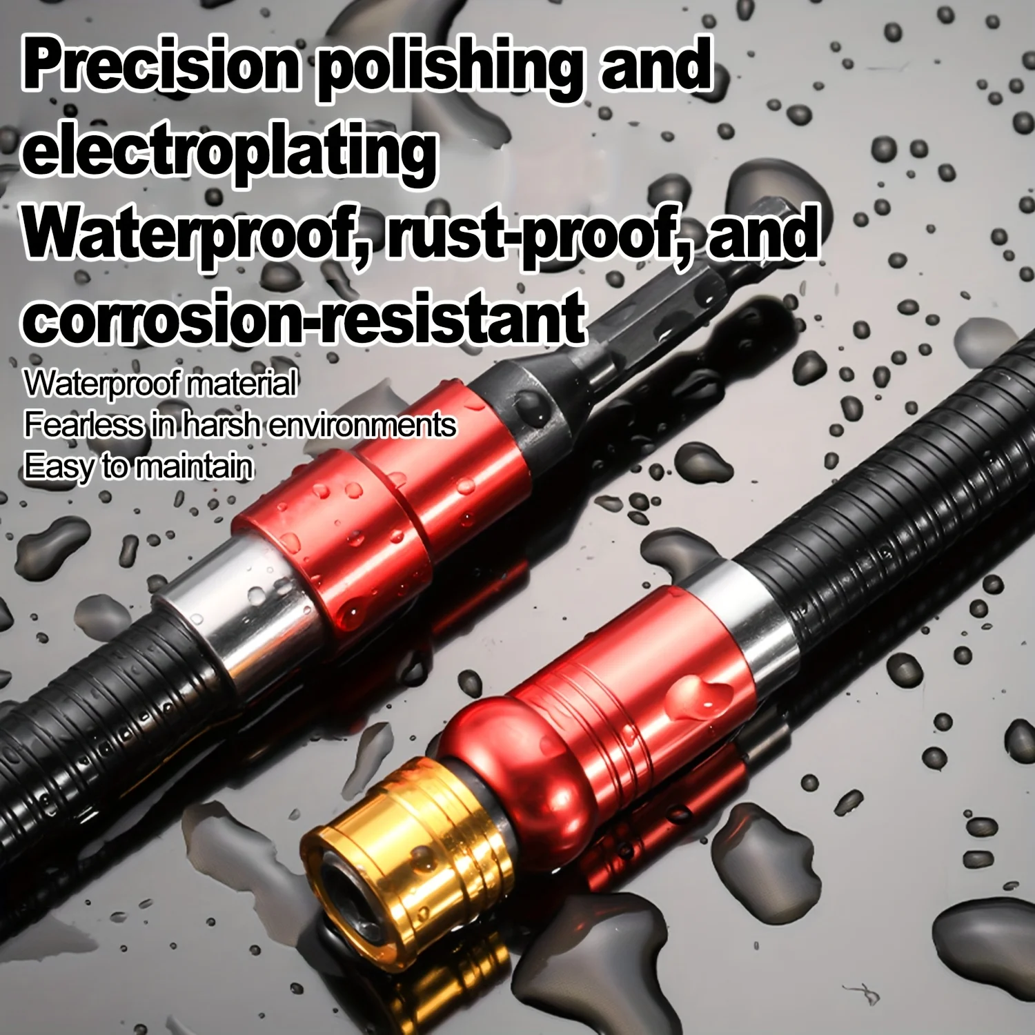 Suporte de extensão de broca de eixo flexível para broca elétrica, chave de fenda sextavada, haste de extensão de driver de eixo macio