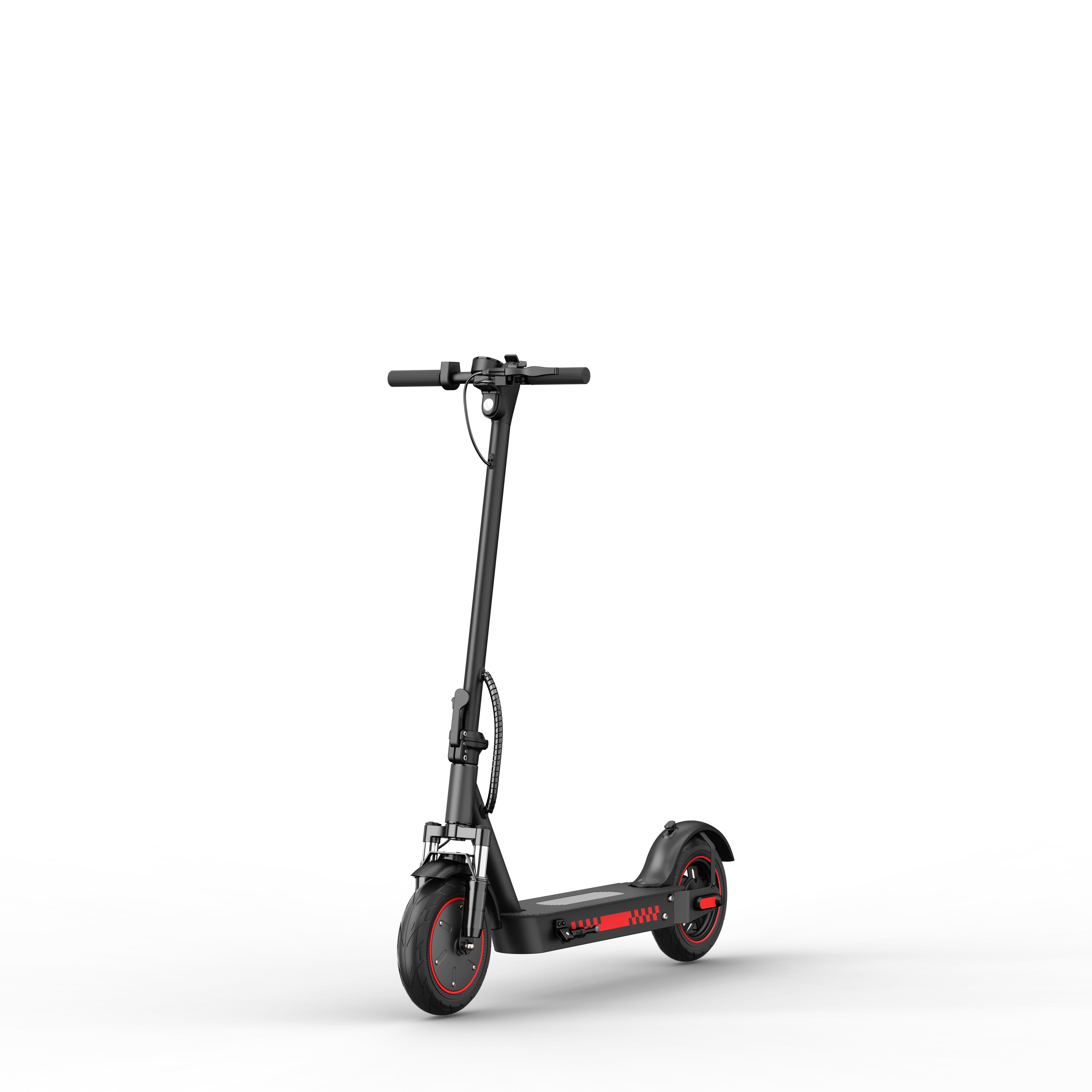 Folding Electric Scooter, 350W, 25 MPH,  Shock Absorbing Honeycomb Tire, Bluetooth APP & LCD Display, Cruise Control, Drum Brake, LED Headlight & Taillight, 264 Lbs Max Load