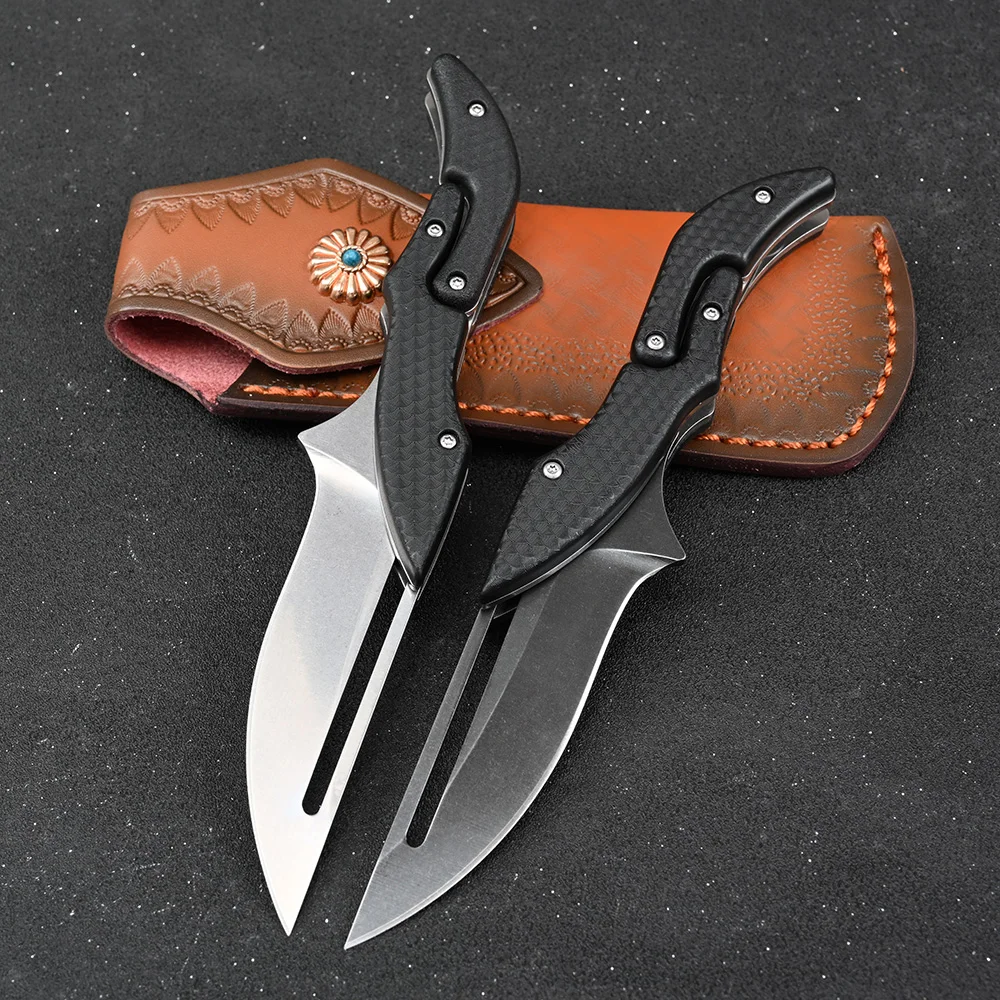 

D2 стальной тактический инструмент для самообороны для повседневного использования, карманные ножи для выживания, Универсальный складной нож для кемпинга