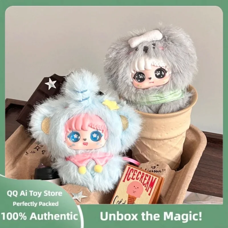 Oryginalna seria Sanmi Little Treasure Hand In Hand, urocza pluszowa zawieszka, blind box, urocza dekoracja do plecaka, zabawka, prezent-niespodzianka.