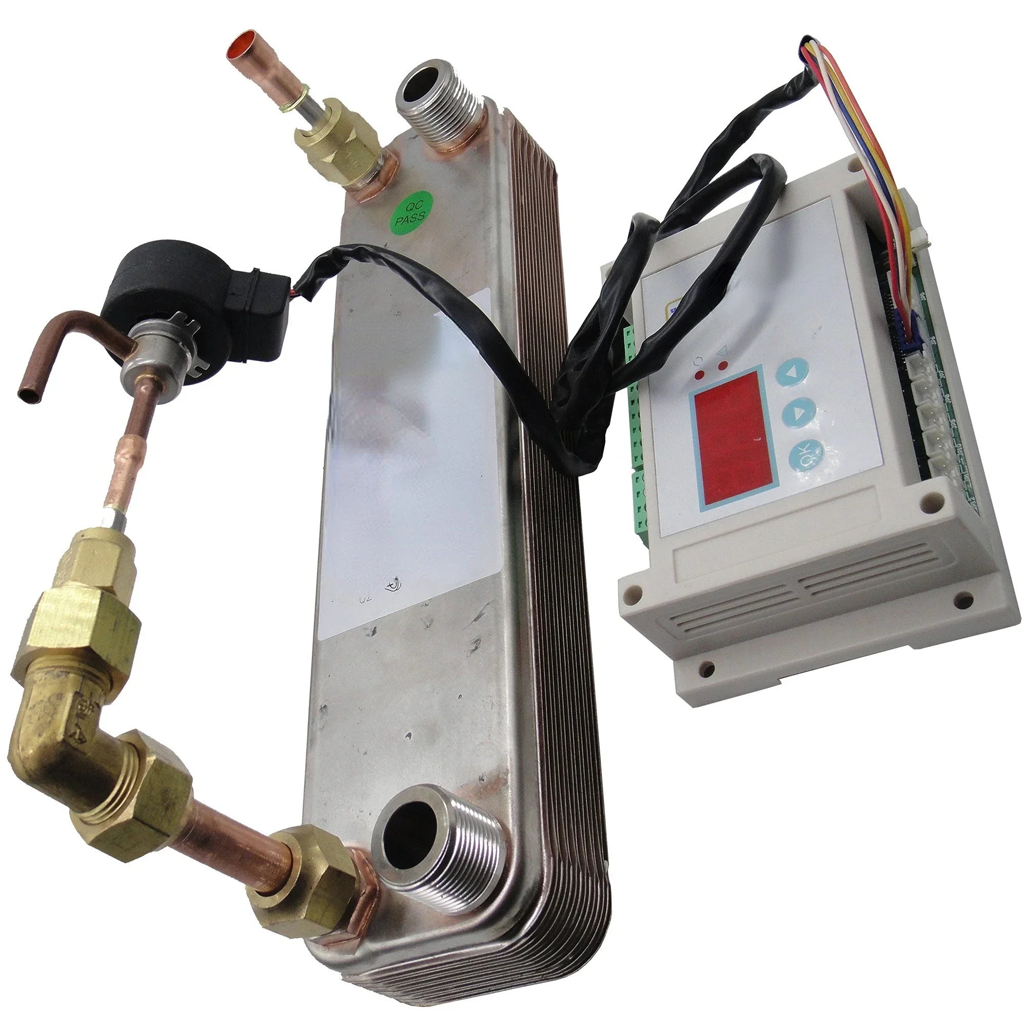 Hot selling heat exchangers of heat pump water heater's working assemblies complete provide one stop solutions for 1.5HP compres