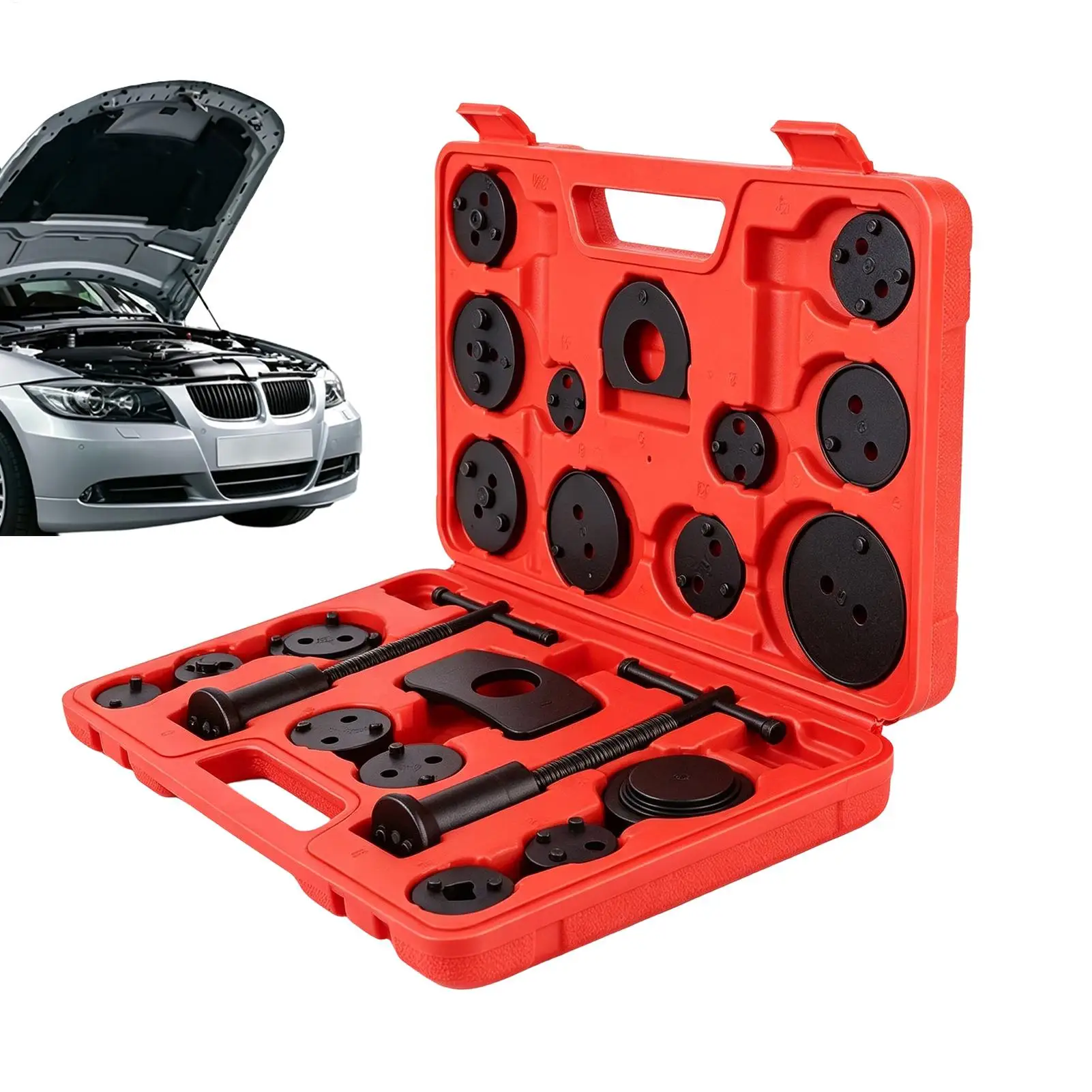 22pcs/set Disc Brake Pump Adjusting Wrench Brake Pad Removal Tool Brake Piston Brake Pump For Mechanic Automotive Car Parking