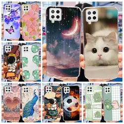 For Samsung Galaxy A22 Case A22 A42 5G Cute Painted Cover Clear Silicone Phone Case For Samsung A22 A 22 Galaxy A42 5G Soft Bags
