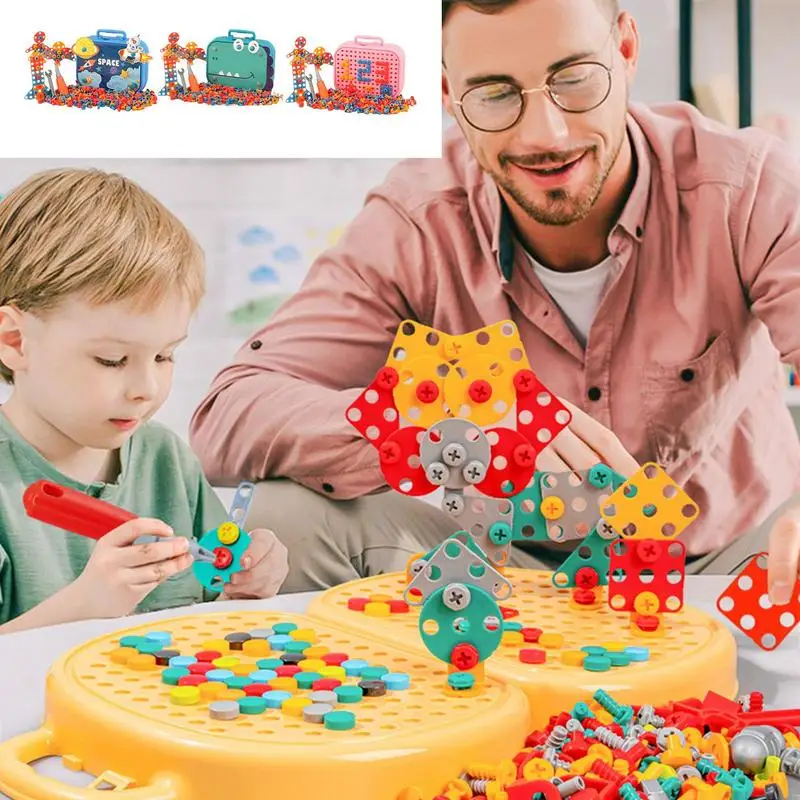 Montessori Children Pretend Play Toys For Boys 3 Years Old Child Driller Games Tool Box Toy Educational Garden Toy For Kids Gift