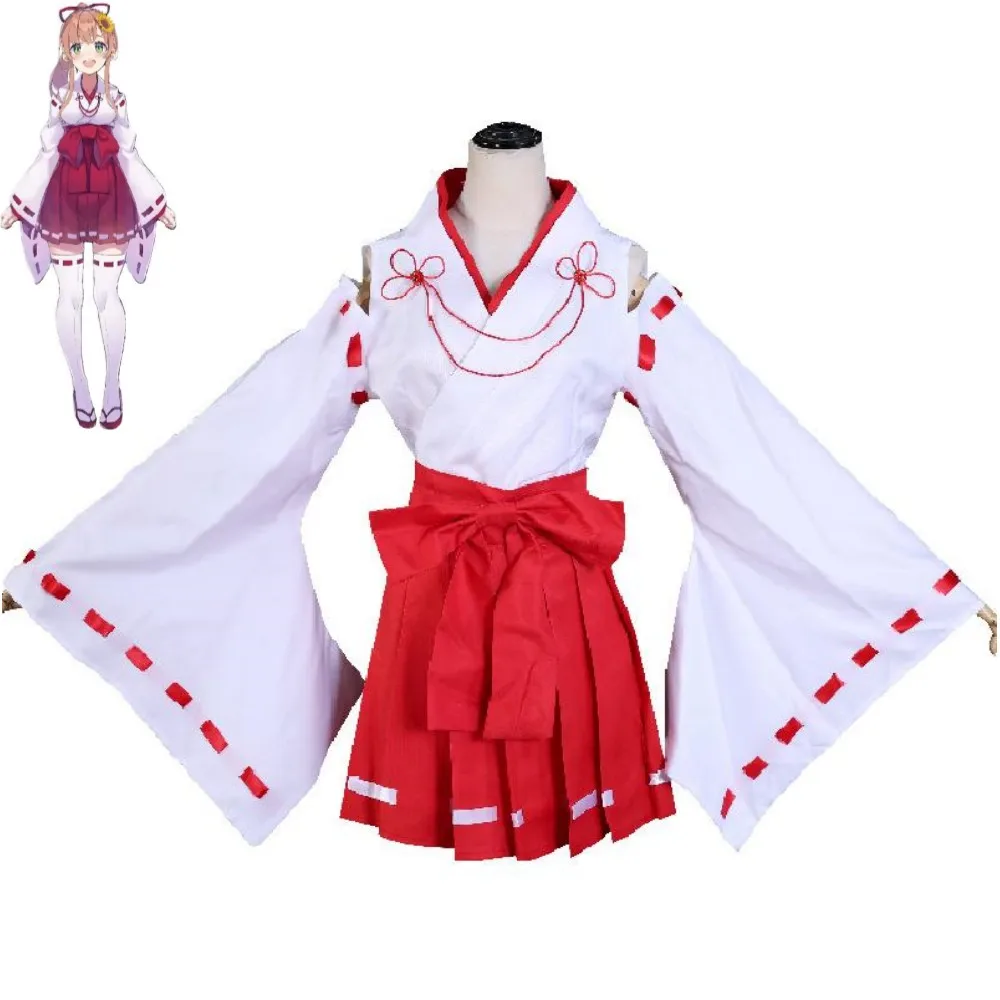 YouTuber VTuber NIJISANJI GAMERS Honma Himawari Cosplay Costume Anime Witch Kimono Lolita Halloween Carnival Party Suit