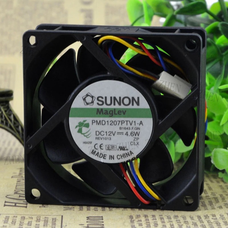 

S New for SUNON PMD1207PTV1-A 12V 4.6W 7CM 7025 4-Wire PWM Cooling Fan#QW