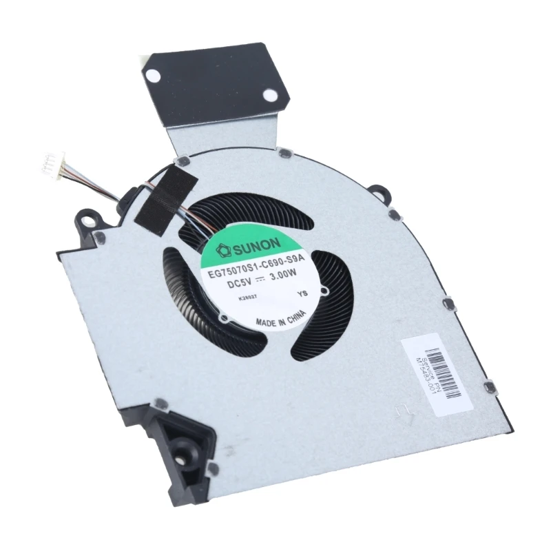 Ventilador resfriamento CPU GPU para laptops para OMEN 7/8 16-B 16-C TPN-Q265 TPN-Q267 DC5V 4Pin Coolers Fan
