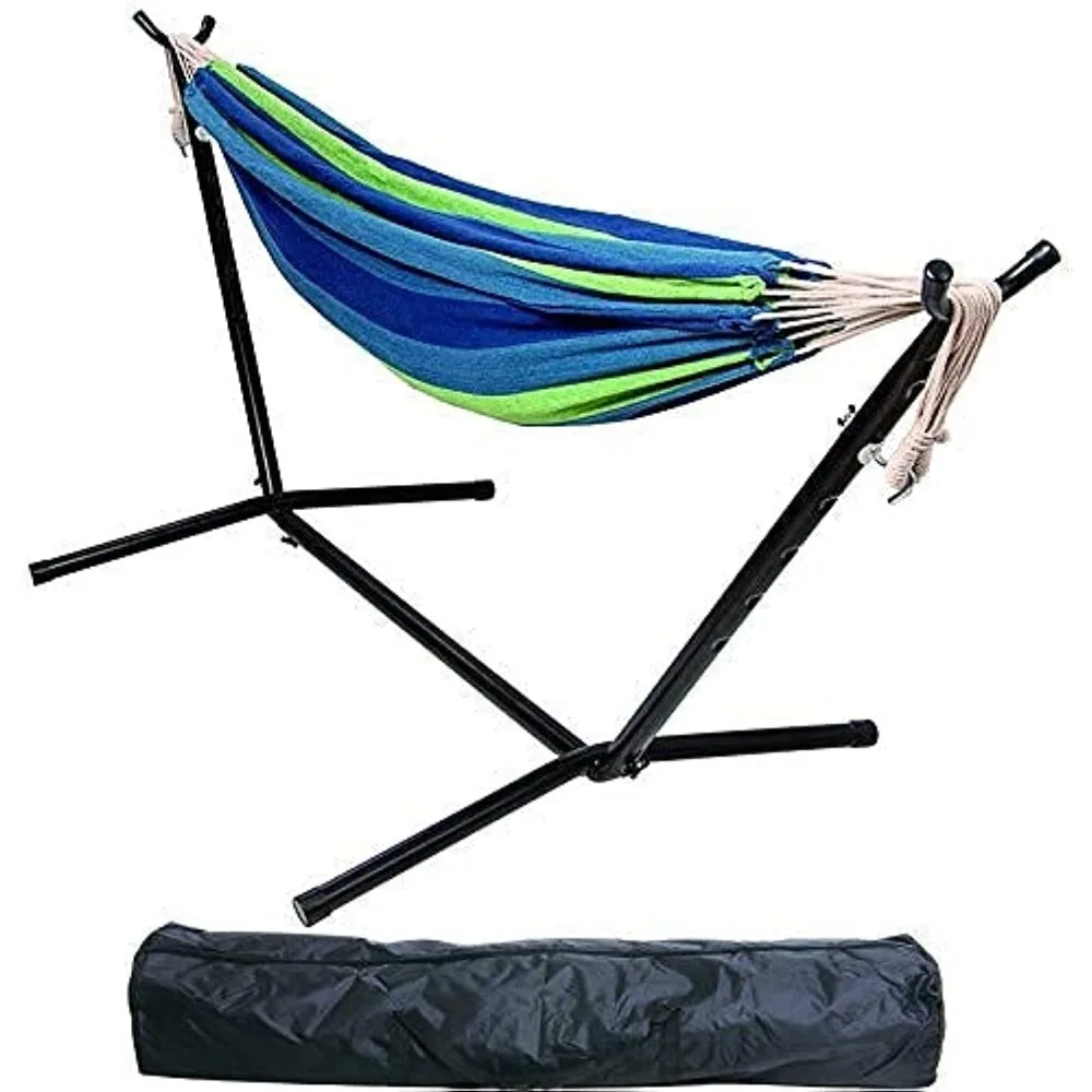 

Double Hammock with Space Saving Steel Stand and Portable Carrying Case, 450-Pound Capacity