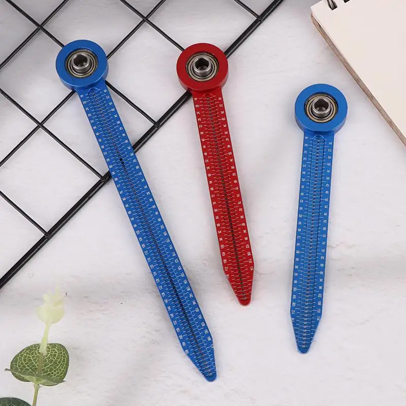 عملي الأحمر الأزرق سبائك الألومنيوم الدقة صانع دائرة صغيرة سبيكة الكاتب 360 درجة جولة بمناسبة مقياس أداة النجار