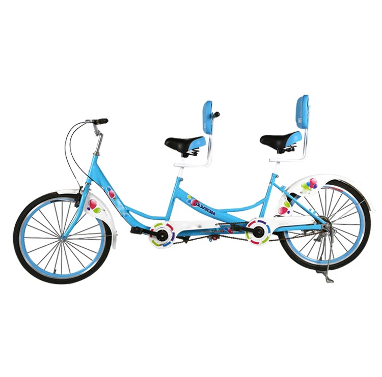 Sightseeing tourist recreational vehicles adult 3 person 24 26 inch beach cruiser tandem bike for sale