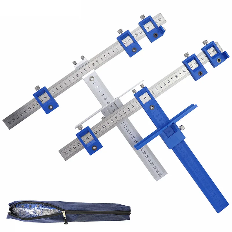 

Woodworking drilling locator cabinet drawer handle installation drill bit adjustable hole auxiliary tool