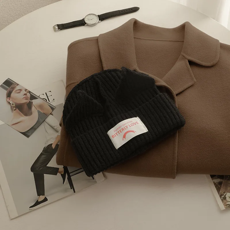 2025 عاشق القط الأذن محبوك قبعة الصلبة قبعة تدفئة لطيف موضة مقنعين قبعة المتخصصة تصميم الهيب هوب شخصية الباردة قبعة #2