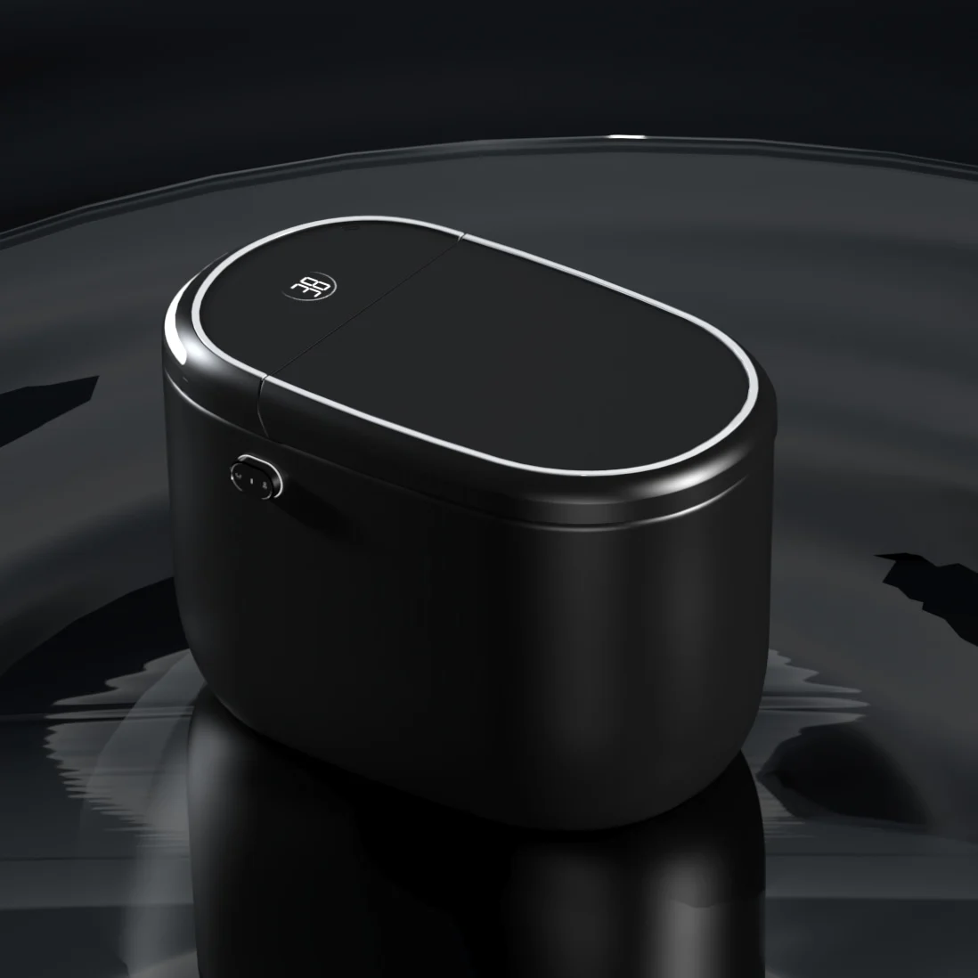 Extended Black High-Quality Intelligent Bidet Modern Integrated Floor-to-Ceiling S-Type Deodorant Device with Remote Control