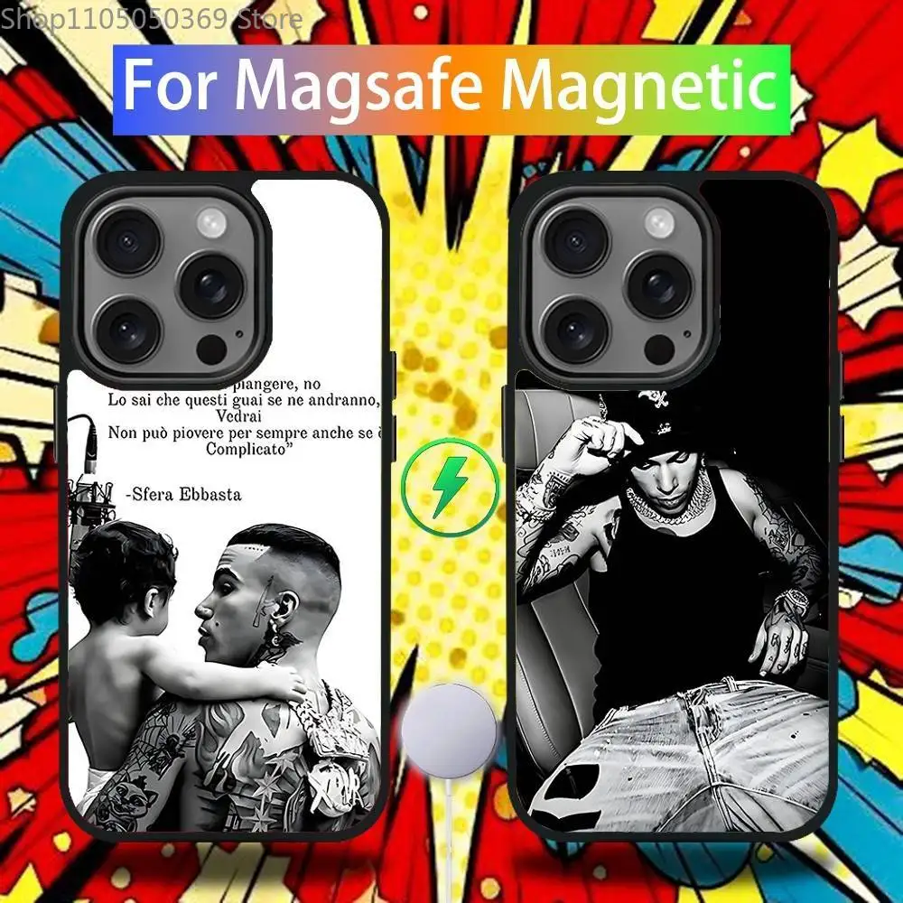

S-Sfera Ebbasta SFE Phone Case For iPhone 17,16,15,14,13,12,11,Pro,Max,Plus,Mini,SE4,E Magnetic Magsafe Wireless Charging