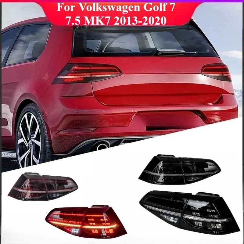 

For Volkswagen Golf 7 7.5 MK7 2013-2020 LED Rear Tail Lights Assembly Full Set Dynamic Sequential Turn Signal Lamp Accessories