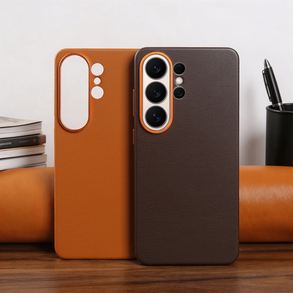 For Magsafe Leather Phone Case for Samsung Galaxy S26 Ultra S25 Plus Case Back Cover S26Ultra S26Plus S26 Plus Funda Coque Shell