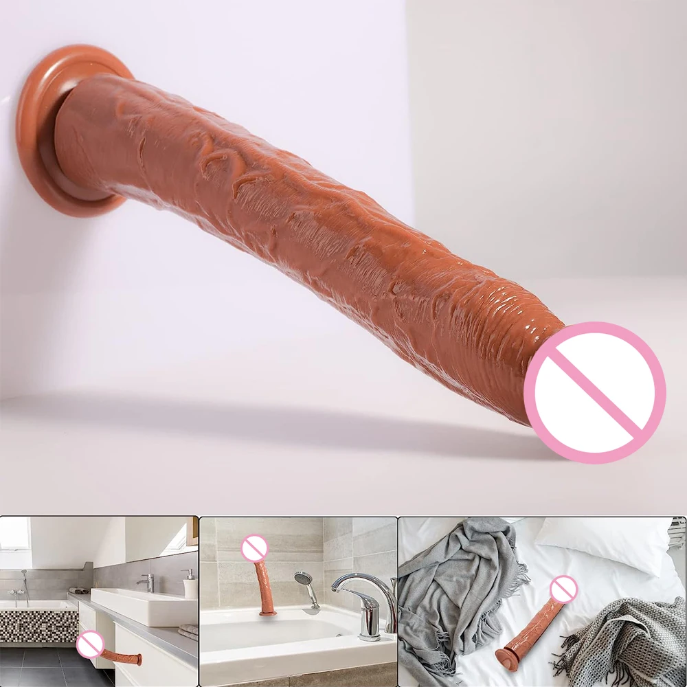 Realistic Dildo with Small Glans 13 Inch Big Dildo Jelly Dildo with  Suction Cup Adult Product Sex Toys for Women Men Anal Play