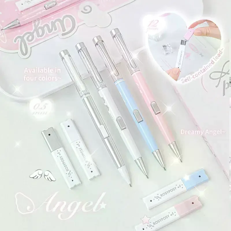 1PCS Angel Automatic Lead Set High Beauty Style Primary School Students Lead Core Set Student Specific Pencil