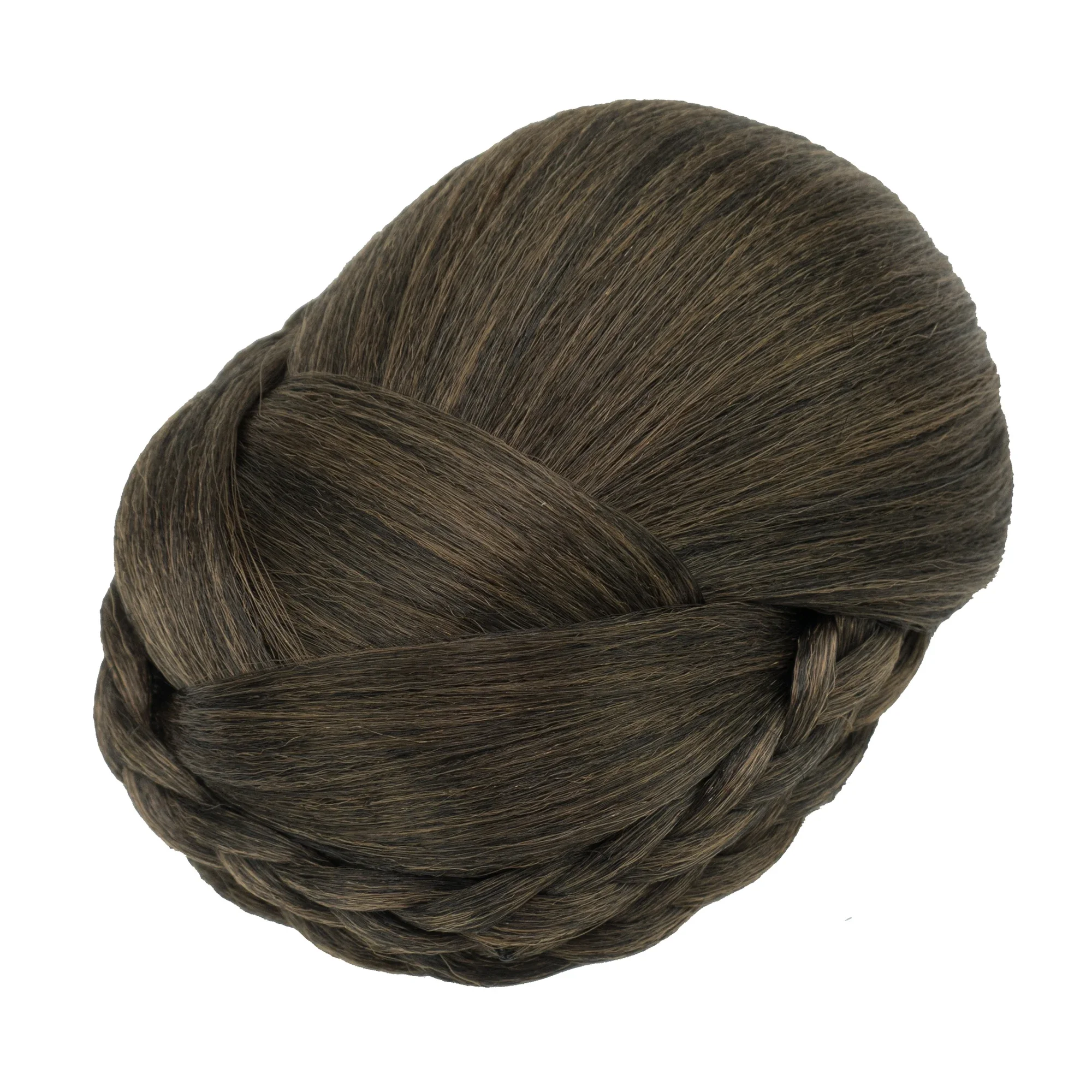 قطع شعر صناعية مضفرة على شكل كعكة شعر على شكل كعكة شعر، كعكة شعر Scrunchies للنساء