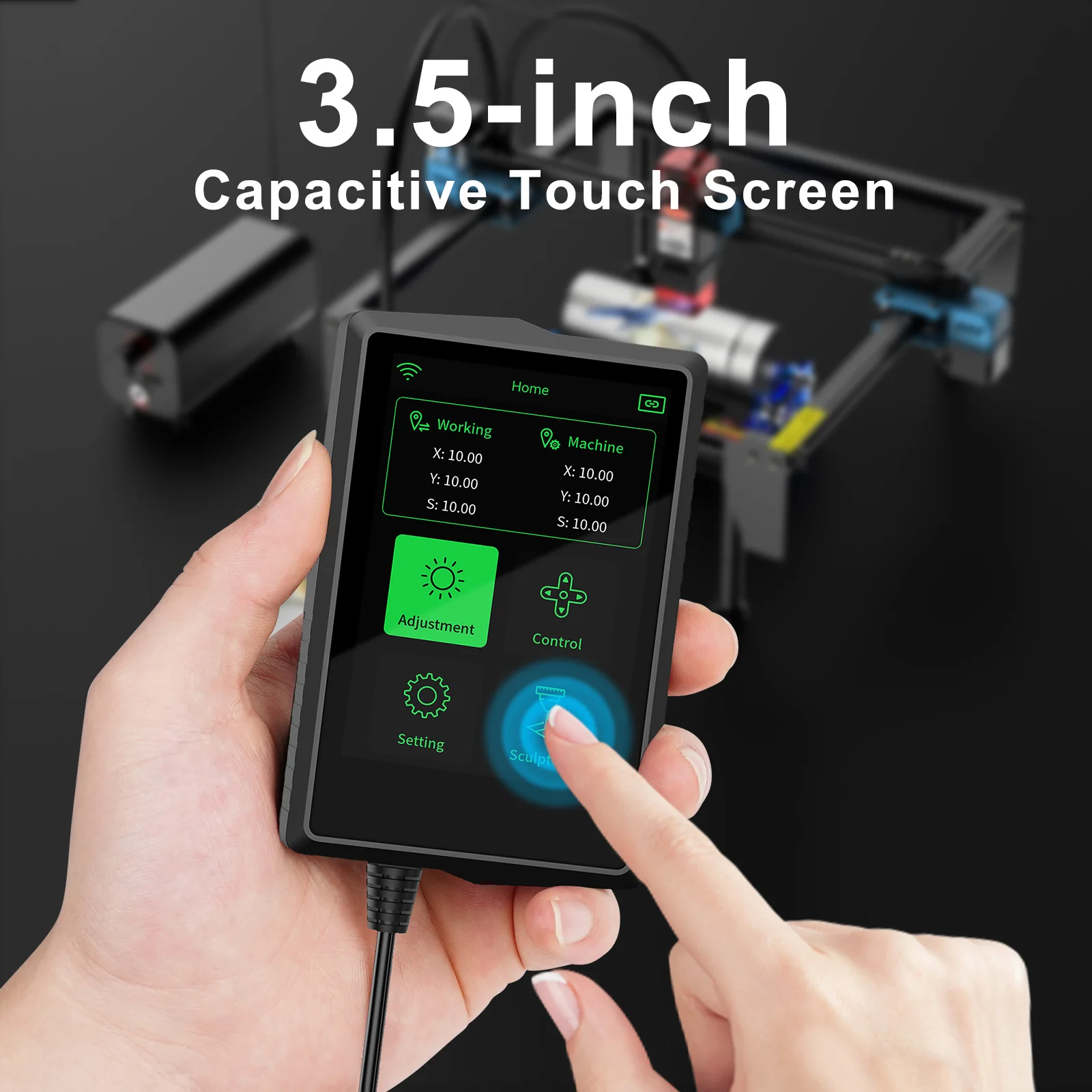 MKS DLC32 MAX Motherboard Laser Engraving Machine 4 Axis Controller For CNC Woodwork Engraver Parts 3.5Inch Screen/TMC2209/A4988