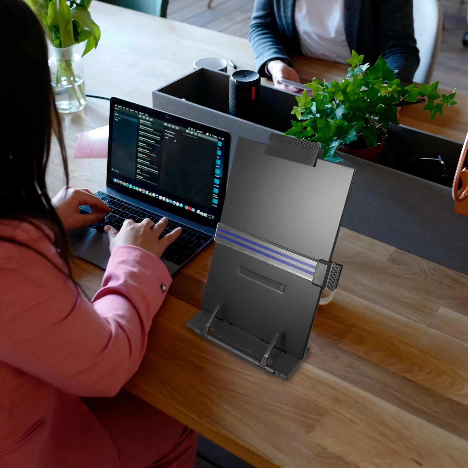 

Adjustable Reading Rack Document Stand for Typing Paper Holder Desktop Recipe Book Stand Light Weight Portable Safe